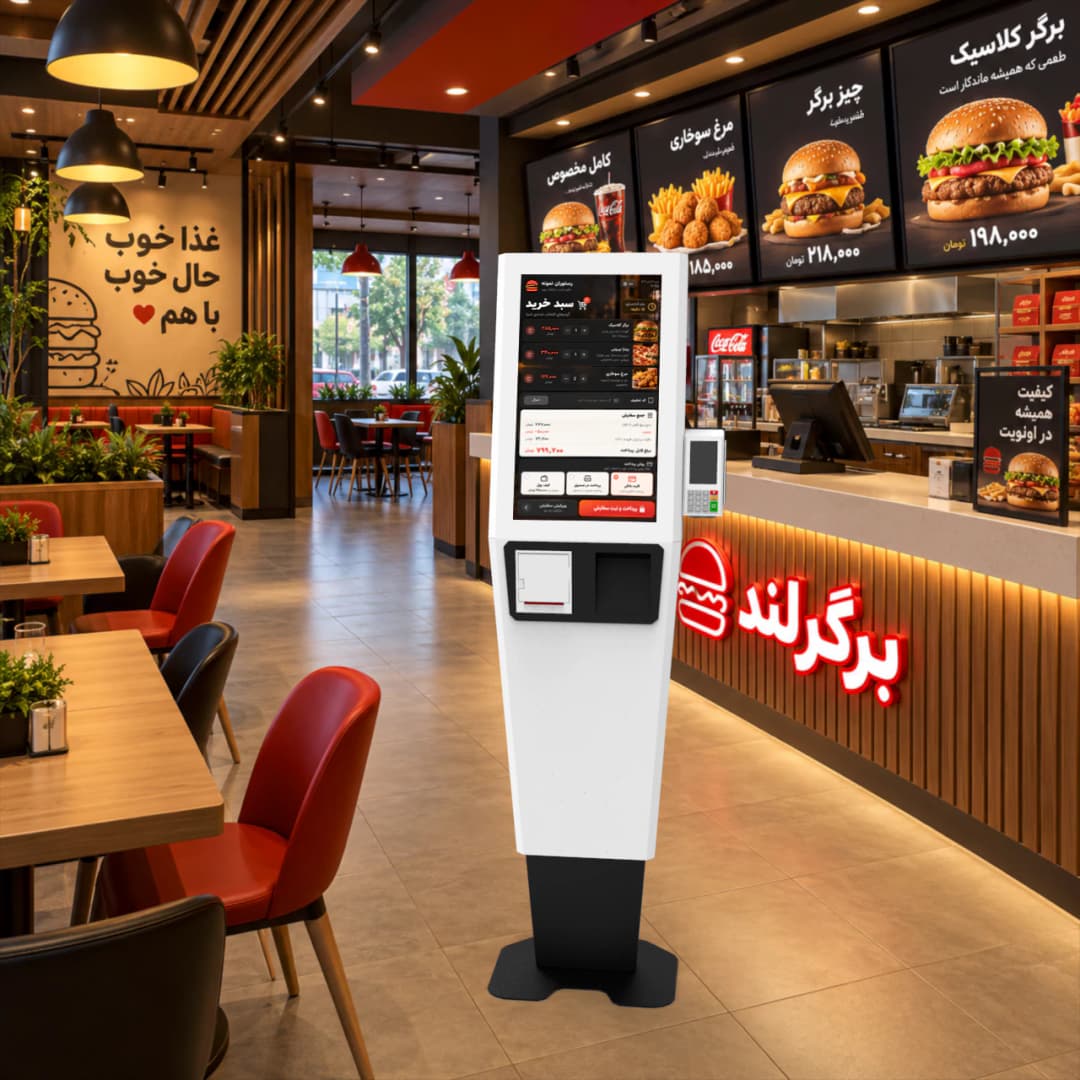 کیوسک سفارشگیری غذا و ثبت سفارش